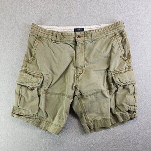 Polo Ralph Lauren Shorts Mens 38 Green Heavyweight Thick Utility Tactical Long